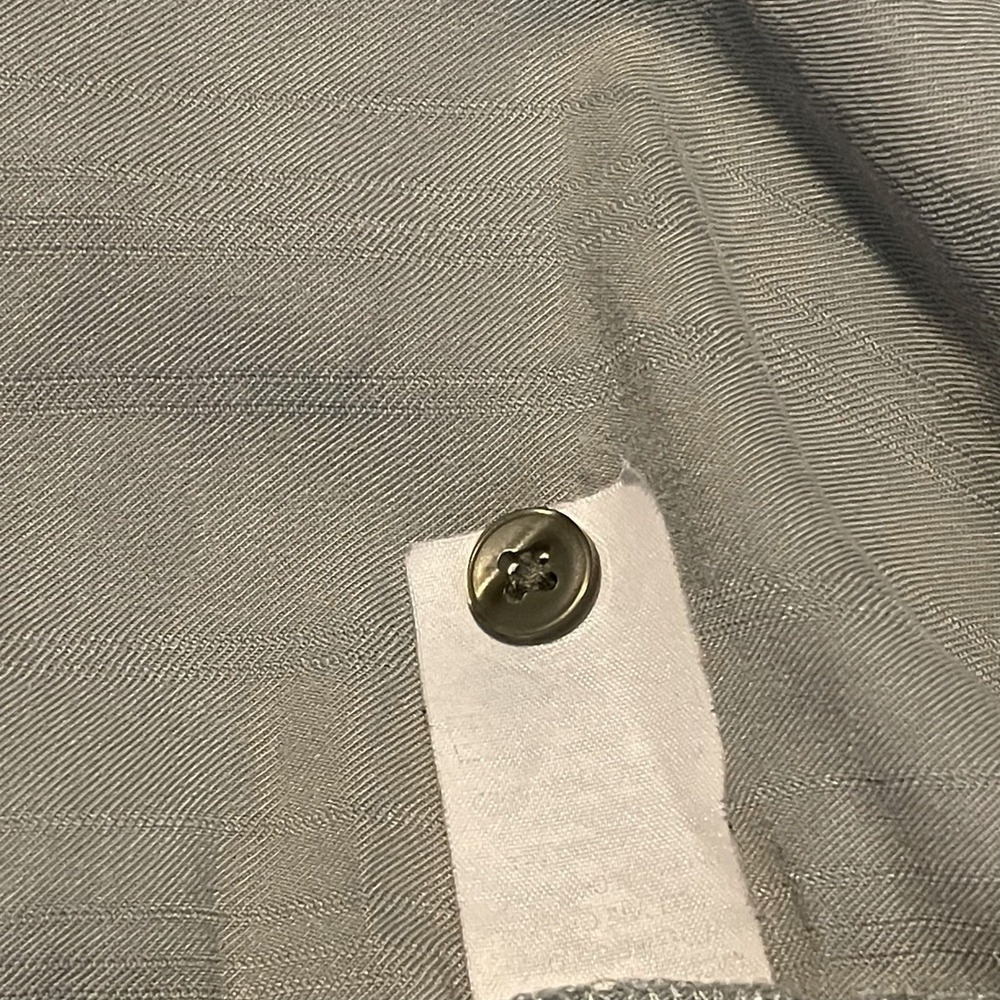 Axist Silk Touch Mens XXL Sage Green Short Sleeve Button Down Shirt Modal Blend - Picture 8 of 9